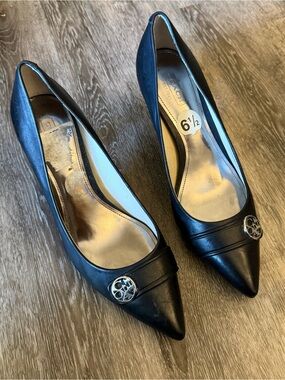 Coach Zelda Black Leather Pumps